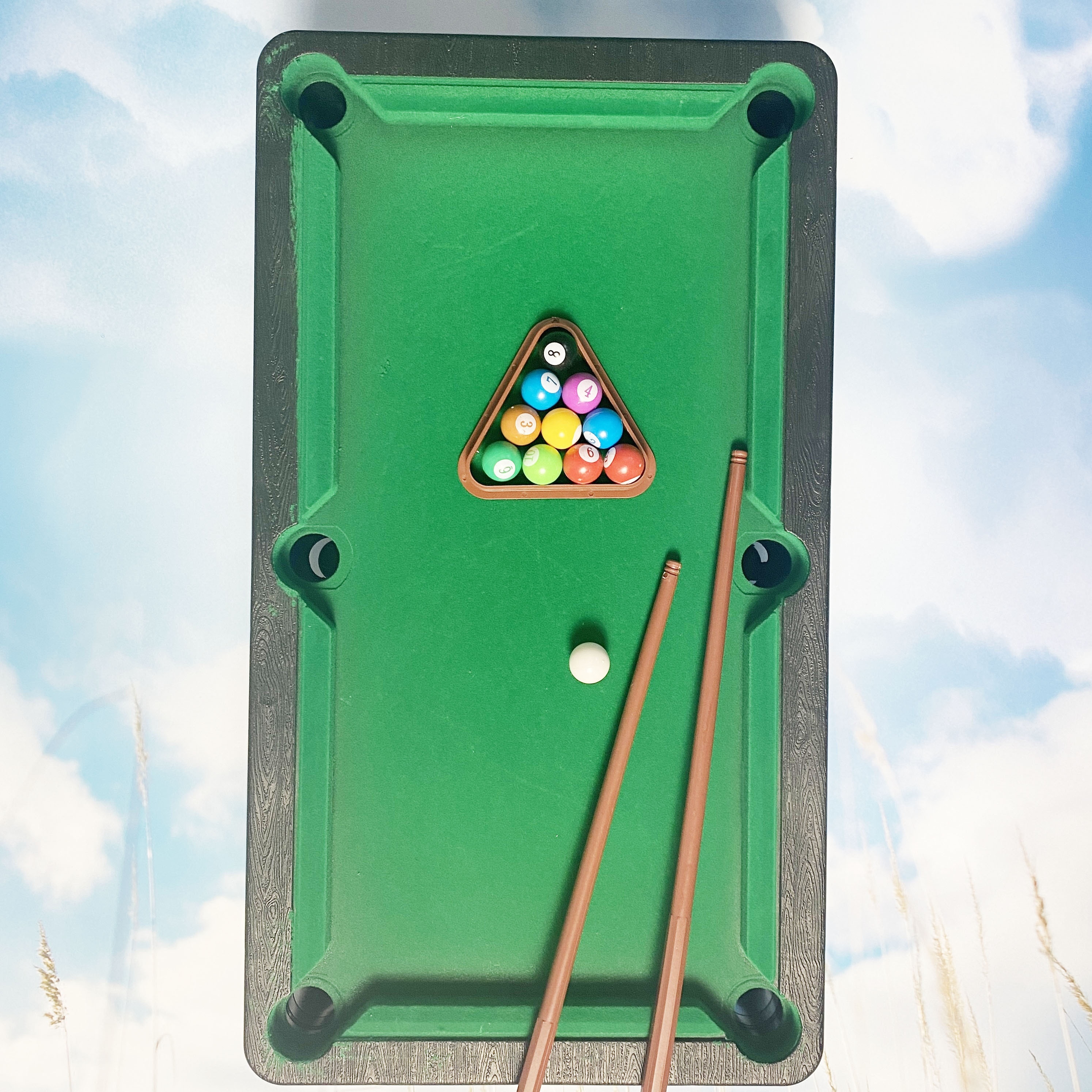 Mini Tabletop Billiards Set Freestanding Pool Table – Iets van Alles by ...