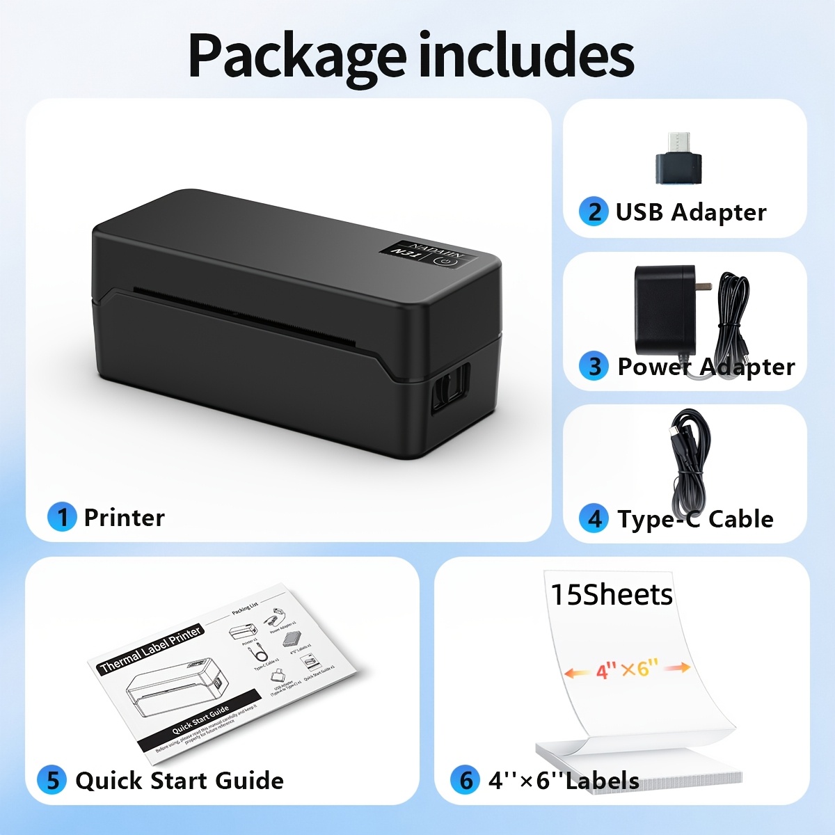 TEMU N31 Wireless Wireless Thermal Shipping Label Printer, High Speed Portable Barcode Maker & Sticker Printer For Small Business For Home Mailing