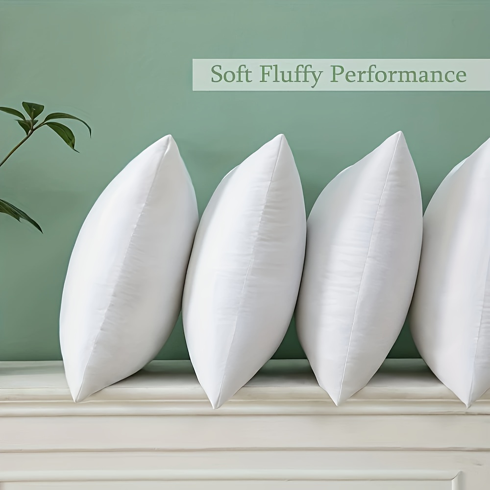 2pcs 4pcs white pillow core pillow core soft cushion interior polyester fiber filling suitable for home decoration bed sofa couch and
