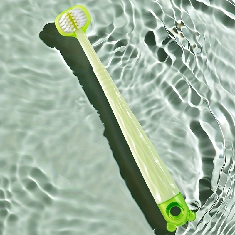 Three-Sided Toothbrush for Comprehensive Cleaning