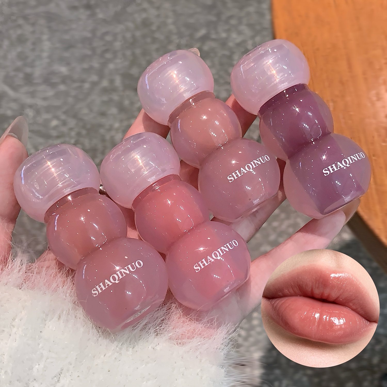 Clear Watery Lip Glaze for Moisturizing Mirror Finish