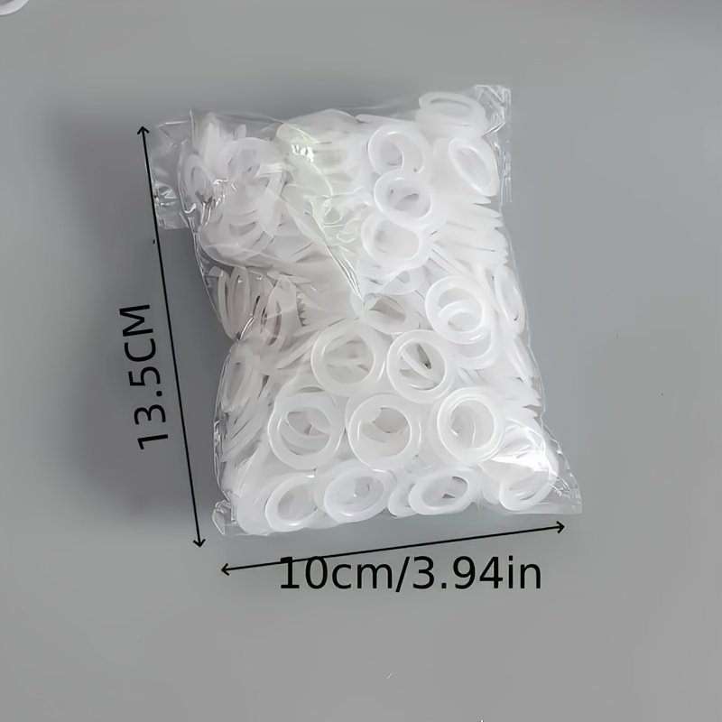 TEMU 300pcs Plastic Crochet Rings For Yarn , O-shaped Knitting