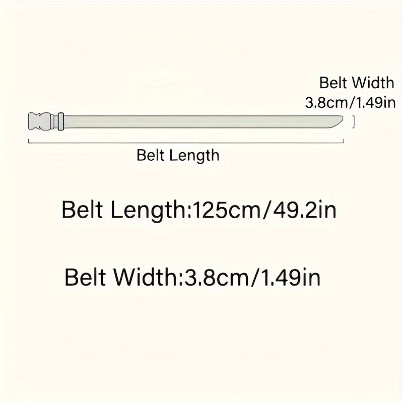 Men'S Multipurpose Belt with Quick Release Buckle Durable PP Material