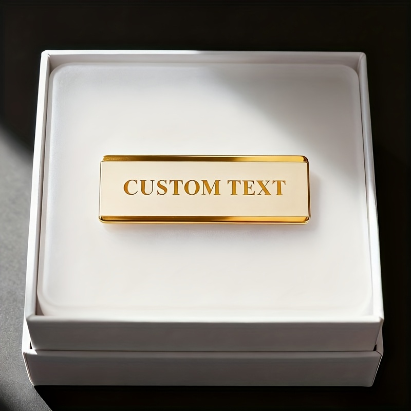 TEMU Decorative Mailbox Accessory With Custom Text, Beautiful And Durable Stainless Steel In Selectable Colors, With Adhesive Backing For Sticking.