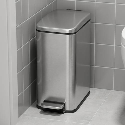 1 3 gallon mini with soft closing lid stainless steel trash bin for bathroom bedroom office small spaces opening 410 stainless steel brand