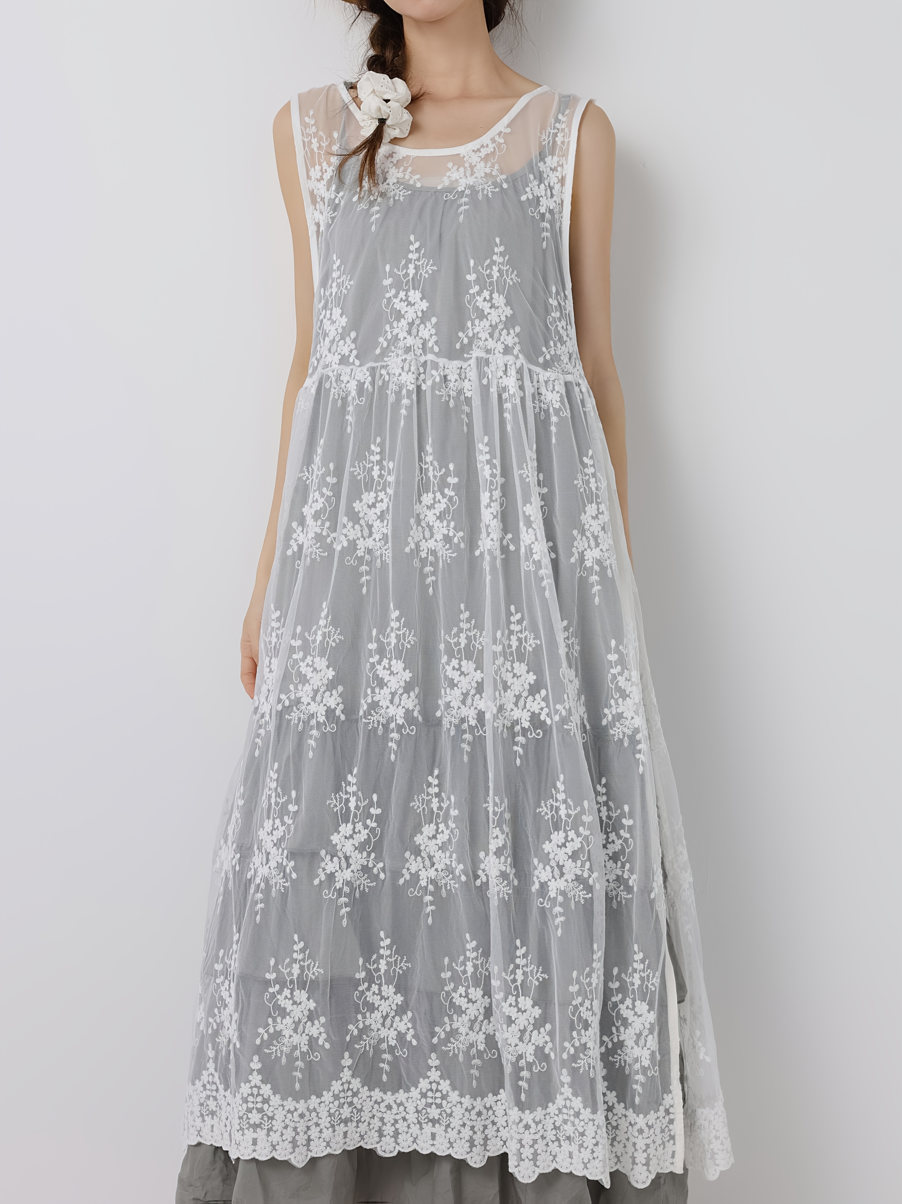 sachin and babi light blue dress Sea Bente Embroidered Tank Dress