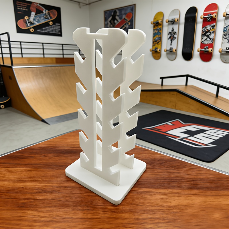 TEMU Skateboard Display Stand, Professional Skateboard Shelf Stand, Five-layer Angled Skateboard Fixing Frame, Mini Skateboard Storage Rack,