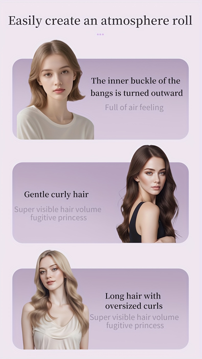 Nieuwe USB Oplaadbare Grensoverschrijdende 2-in-1 LCD Display Krultang en Stijltang, Dual-Use Draadloos Draagbaar Elektrisch Haarstyling Gereedschap voor Stijlen en Krullen