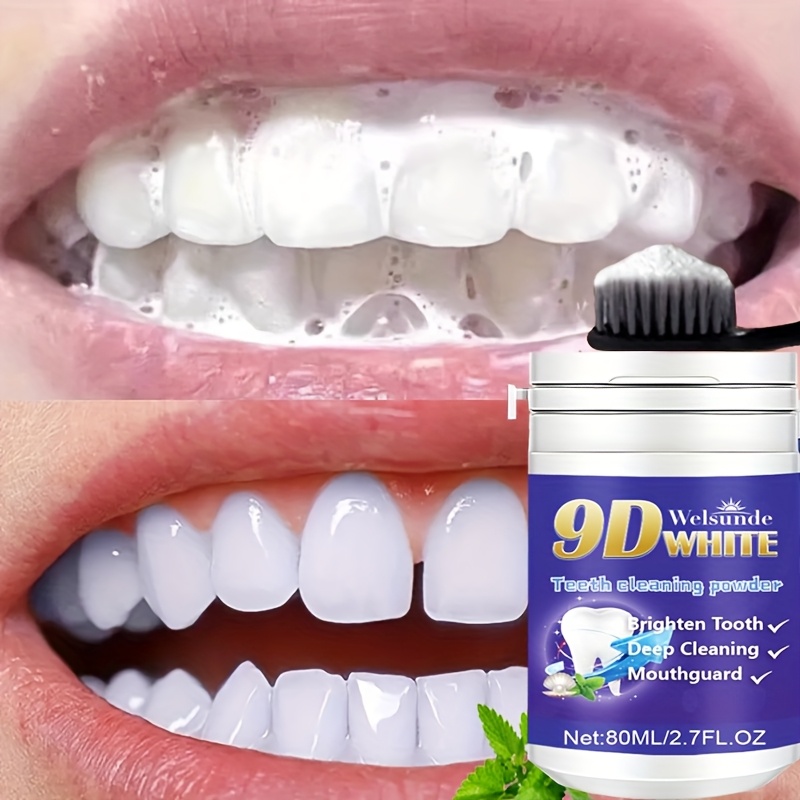 9 tooth powder 2 71oz 76 8g mint flavor deep cleaning - Temu