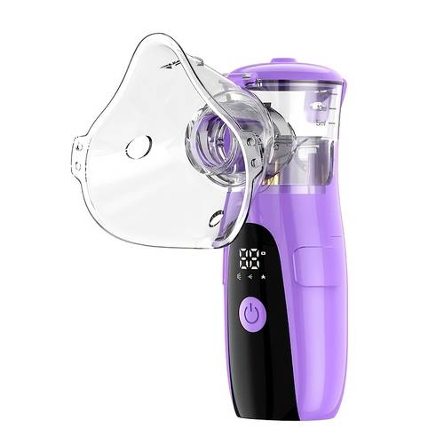 handheld ultrasonic mesh inhaler suitable for adults and children operates is compact and easy to carry features a self cleaning system and is designed specifically for patients with respiratory