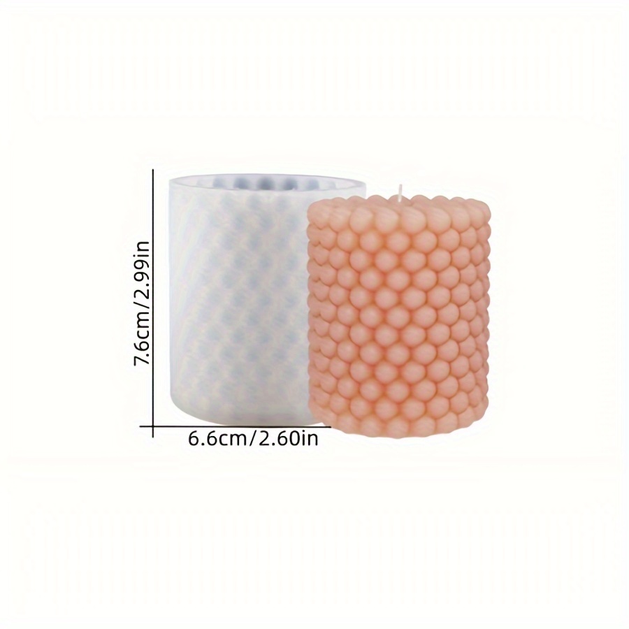 Image of Diy Silicone Candle Mold Kit - Spherical & Cylindrical Shapes For Soy Wax, Resin Crafts & Soap Making