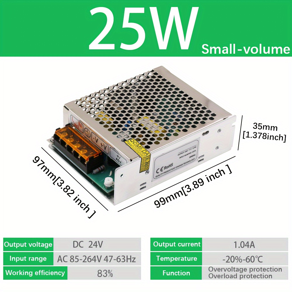 Transformador LED pequeño MPL-06-12 | 6W | 12V DC