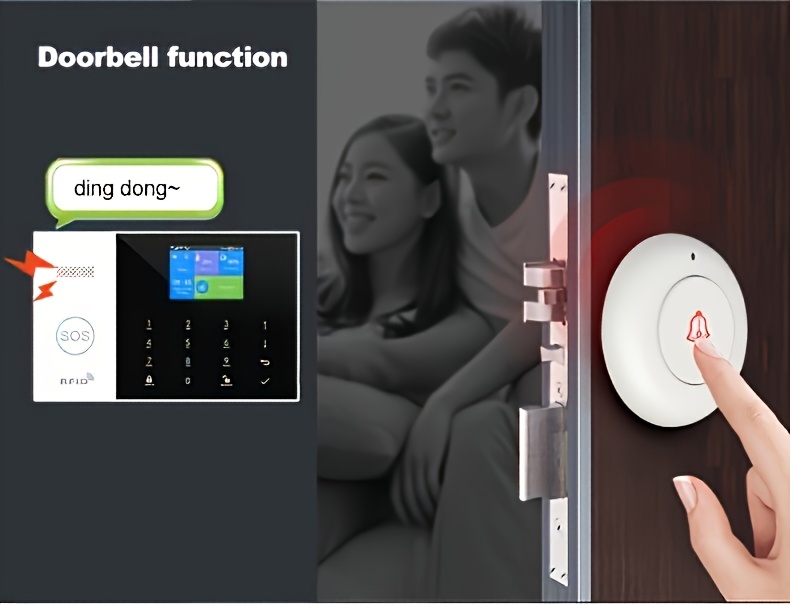 PGST 105 4G Wireless Home Security System, Color Night Vision, Two-way Audio, 360 Degree Rotation, 1080P Full Color Night Vision PTZ IP Camera, Compatible with Alexa And Assistant&Tuya Solution App