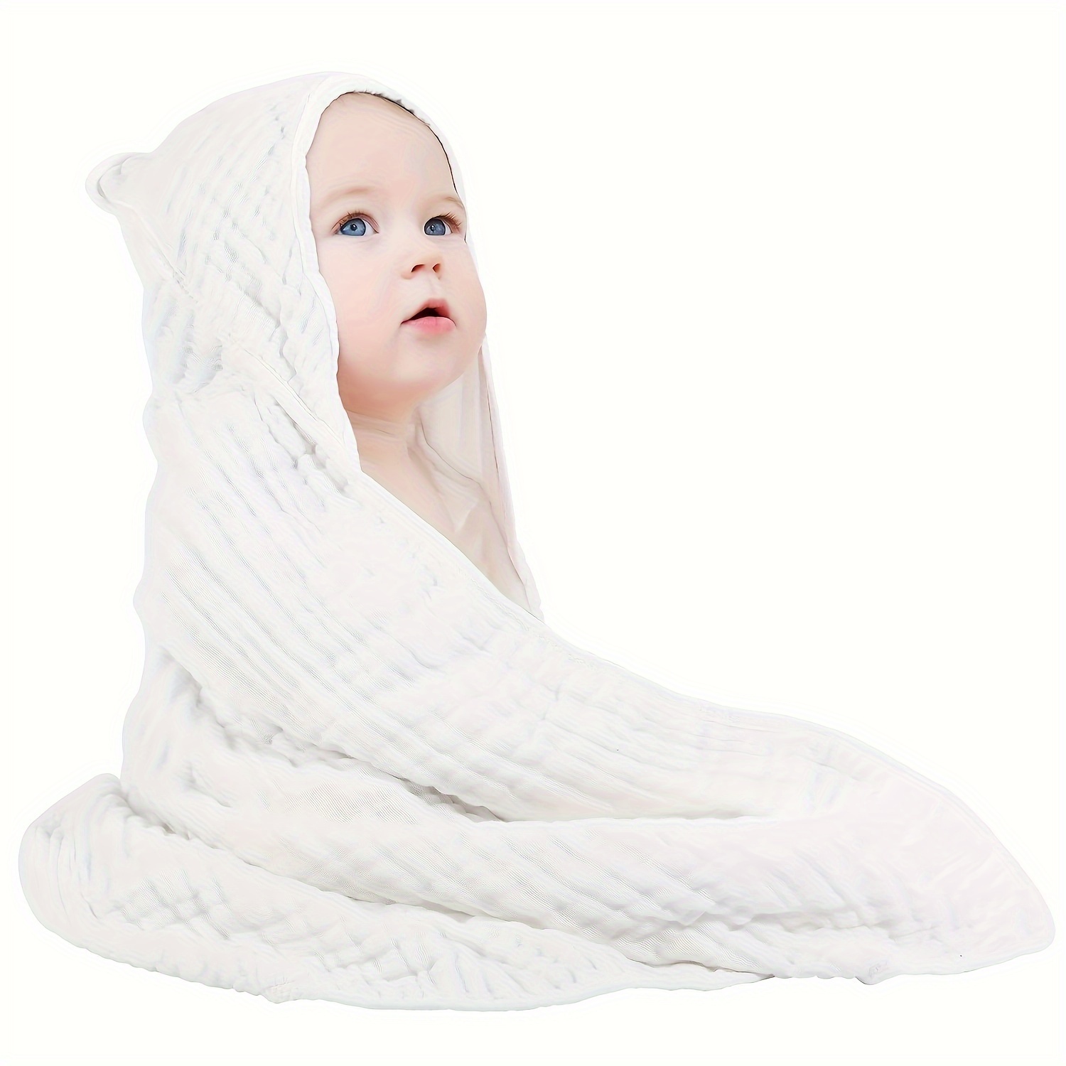 hooded baby bath towel     absorbent soft swaddle gentle bath towel with hood for infants 0 3 years hand wash baby   details 2