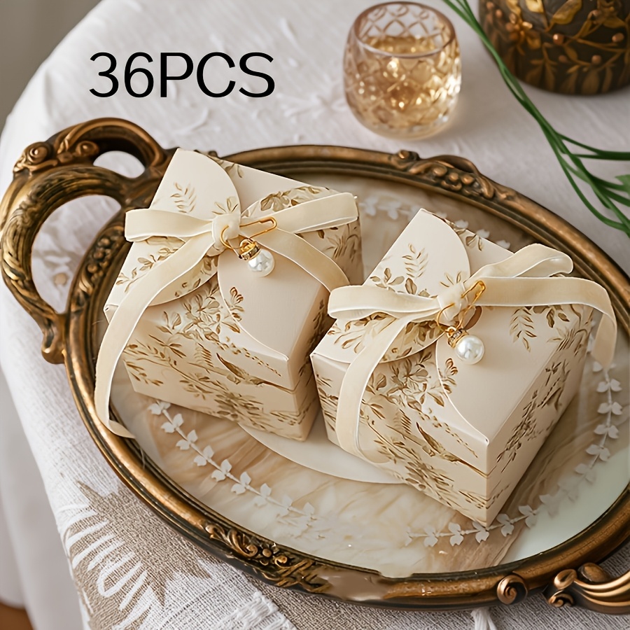 TEMU Regalo /Lui 15pz/36pz/100pz Scatole di Carta da Regalo a Tema Uccelli per Matrimonio Stili Blu//Viola/Verde Adatte per Cerimonia di Compleanno