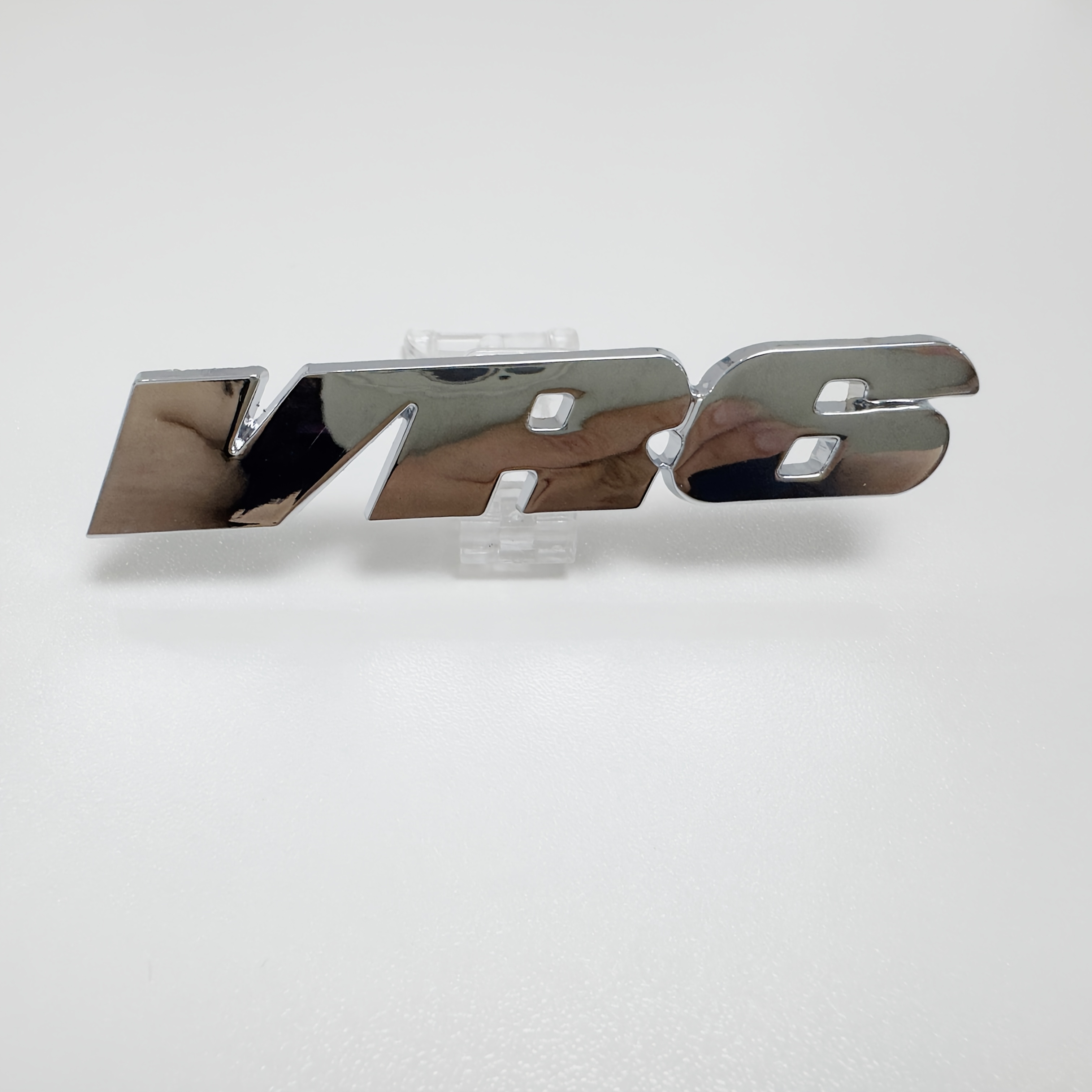 Image of Vr6 Metal Car Badge, Metal, Decorative Car Emblem, Adhesive Sticker Included, Universal Fit, Exterior Car Decoration, Single Piece