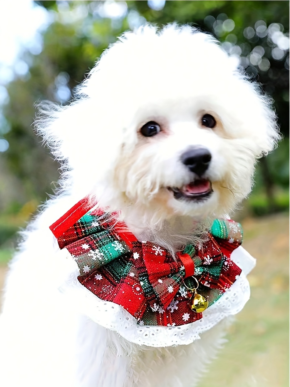 1pc cute bow tie drool bib for cats and dogs anti dirt neck scarf photo prop     bow tie bib birthday party decoration   and washable accessory polyester woven Product details 8