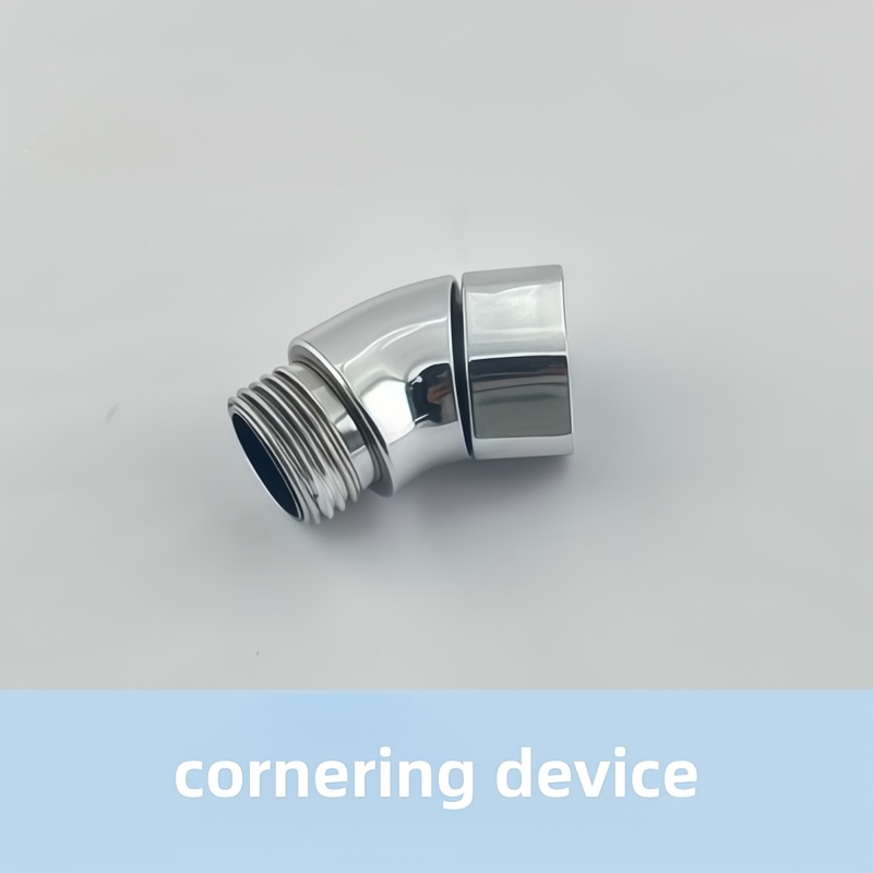 Shower Head Spray 135 Degree Elbow Thickened Bend Live Thread Adapter Elbow Connector Handheld Spray Nozzle Universal