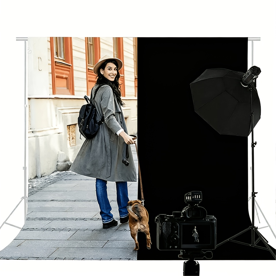 Black Photo Background Cloth - Large Studio Backdrop