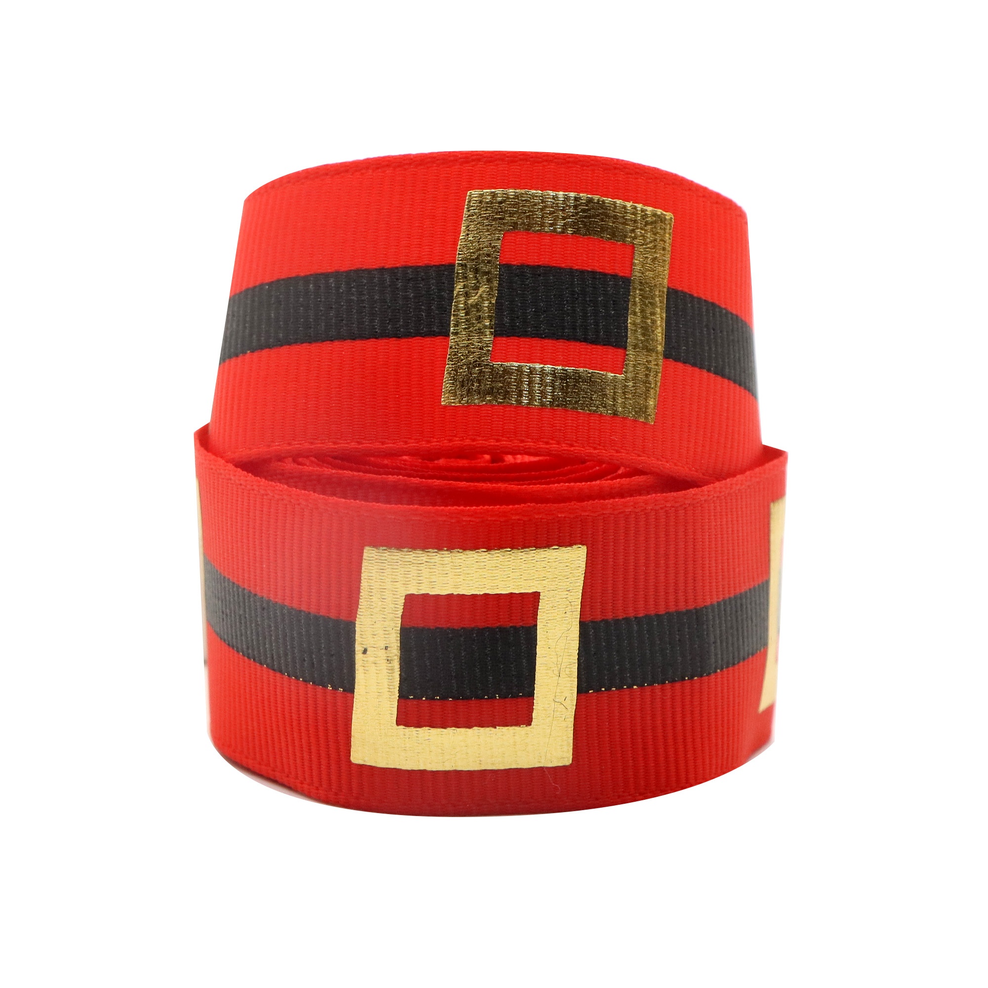 Image of 1 Roll, 5 Yards/ Santa Claus Christmas Grosgrain Ribbon For Wreaths Gift Wrapping Party Decoration Diy Hair Bows Crafts Headwear Hair Accessories Garment Decor
