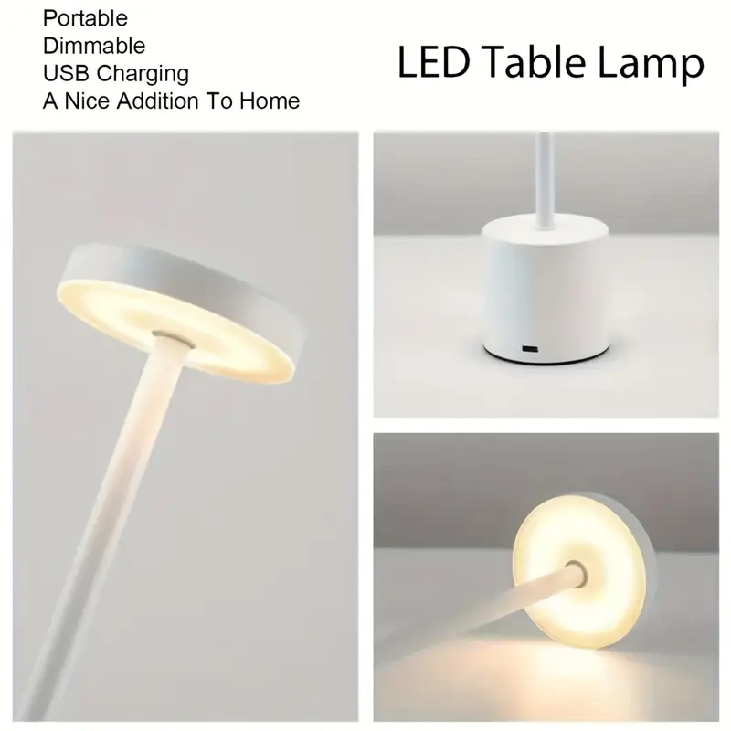 creative wireless high end metal led desk lamp battery usb rechargeable night light with eye protection three color adjustable dimming bedside reading lamp for dining room or bar decor bedroom office warm table lamp ideal birthday gift for halloween christmas valentines colors table lamp for living room table lamp for bedroom table lamp for home table lamp for bedroom bedside lamp lamp for living room Product details 9