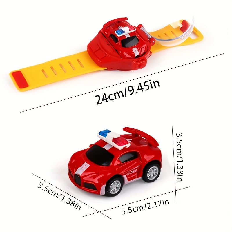 's Mini Remote Control Car Toy, Racing Car with USB Charging Port, LED Lights, Forward/Reverse Control, Suitable for Aged 3+, Metal Material, Unisex Design, Adjustable Strap, Perfect Gift for and ' Birthdays, Christmas, Halloween