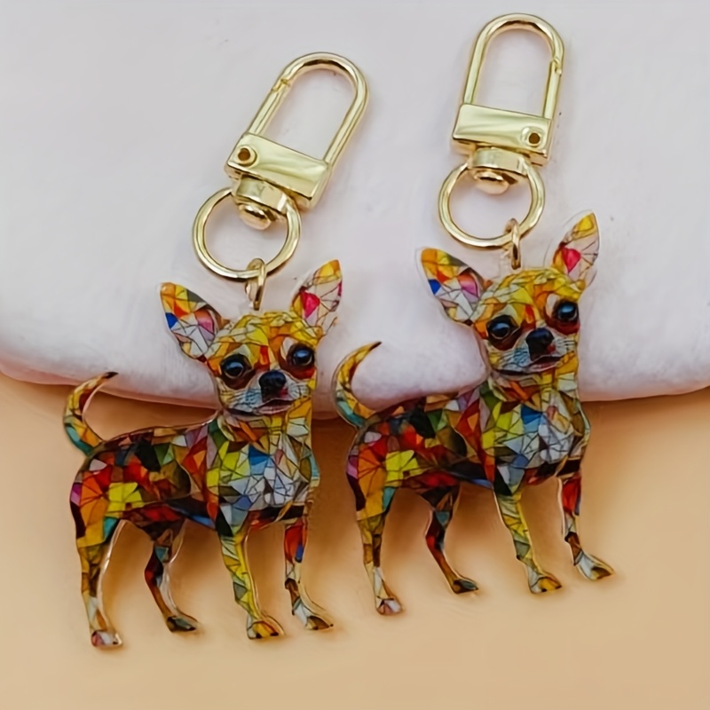 

2pcs Cartoon Animal Keychains, Cute And Dog Ornaments, Portable Backpack Keychains, Suitable As Gifts