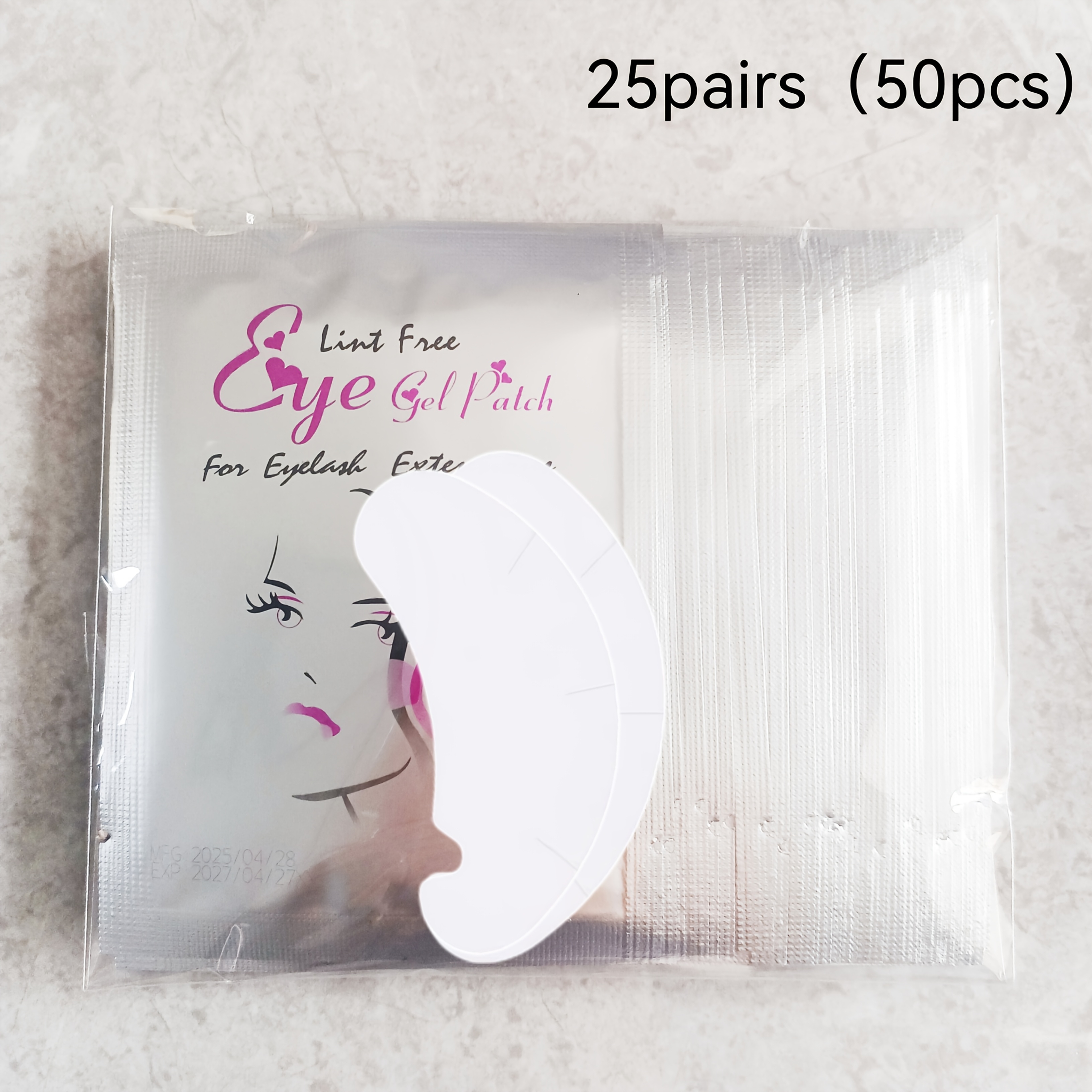 25pairs/50pairs U-shaped Eyelash Extension Patches | Bridal Implant Eyelash Makeup Tools, No Electricity Or Battery Required