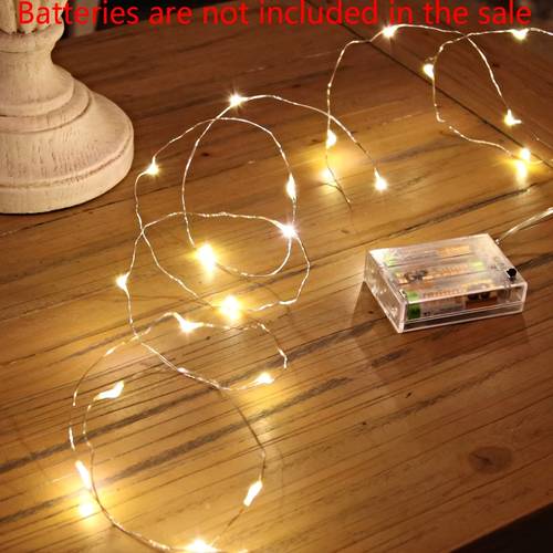 home decor battery powered led fairy lights 1pc copper wire warm decor party wedding valentine s day ramadan eid al fitr decor lights halloween decor and christmas decor light strings bedroom decor led