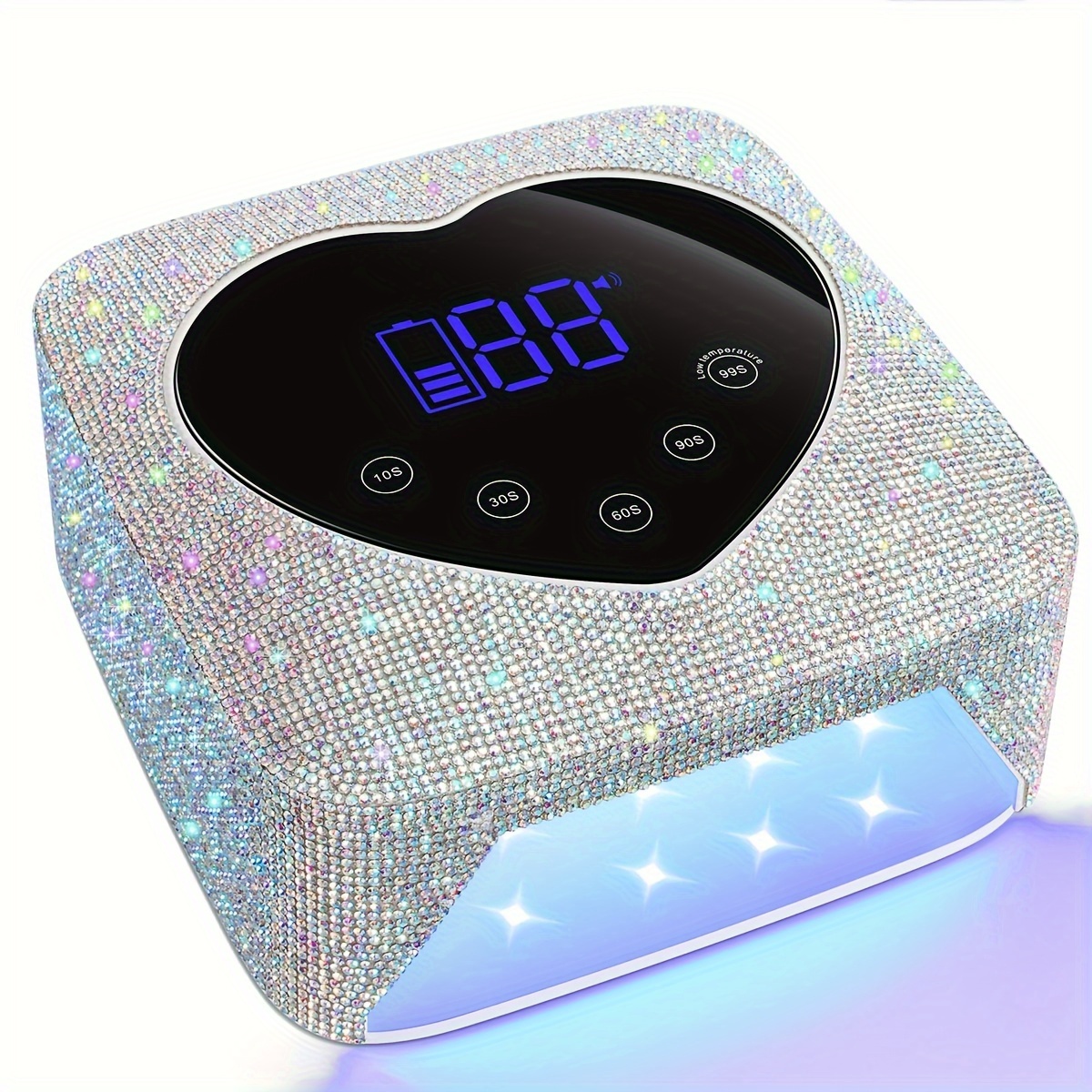 

Nail Light, Cordless Uv Led Nail Light Rechargeable Nail Dryer, 5 Timing Settings, Professional Nail Light With Cute Heart-shaped Large Lcd Display, Designed For Home Salons