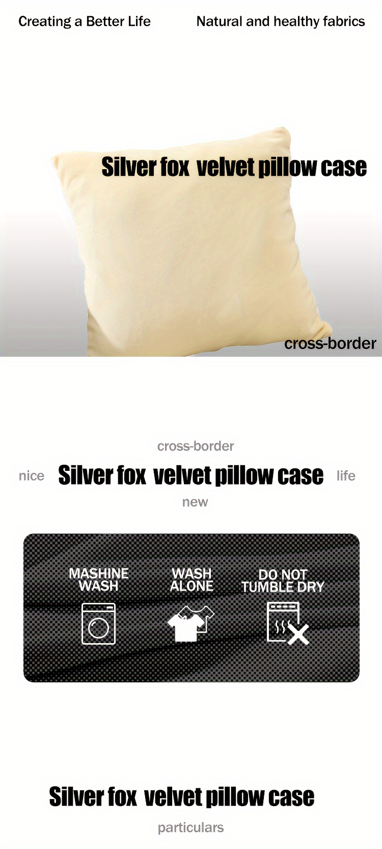 silvery fox velvet throw pillow cover   zip closure   sofa bedroom decor details 0