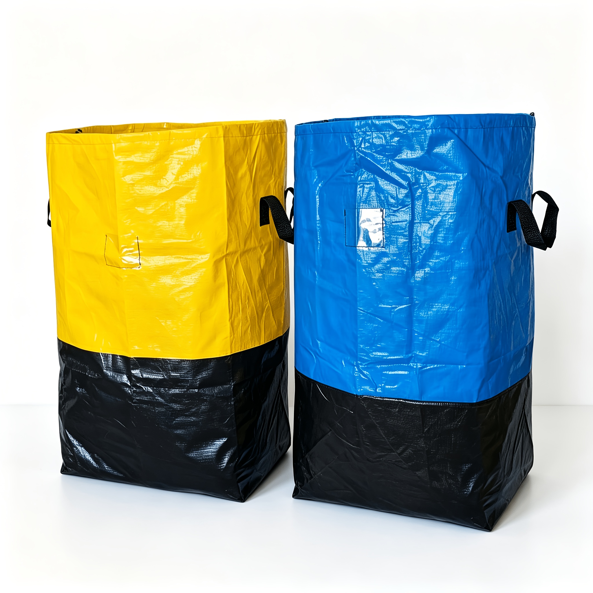 TEMU 2pcs Sacs de stockage extra larges pour déménagement, Sacs d'emballage résistants aux déchirures en PP tissé robuste avec poignées renforcées,