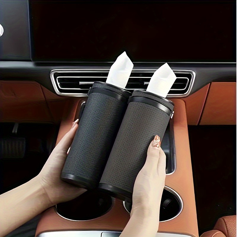 

1pc Car Tissue Box Car Draw Paper Box High Texture Multifunctional Interior Supplies Car Tissue Tube Storage Bag