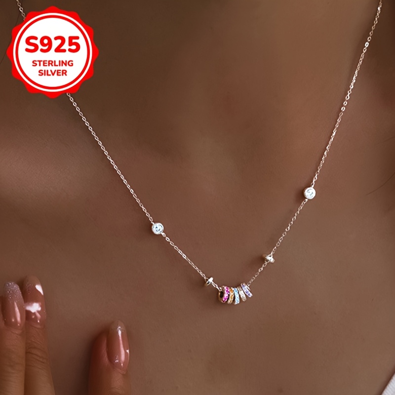 

A Stylish Pendant Necklace For Women With Design, Synthetic Zirconia , Weighing 2.6 Grams, Suitable For Or As A Gift.