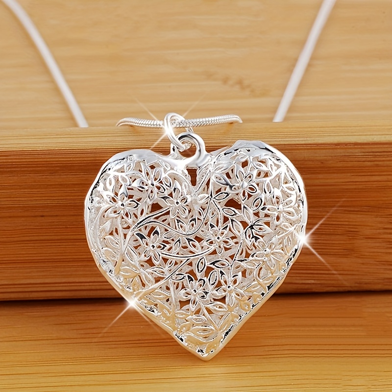 

Stylish 925 Silver Plated Pendant Necklace, , Jewelry Gift
