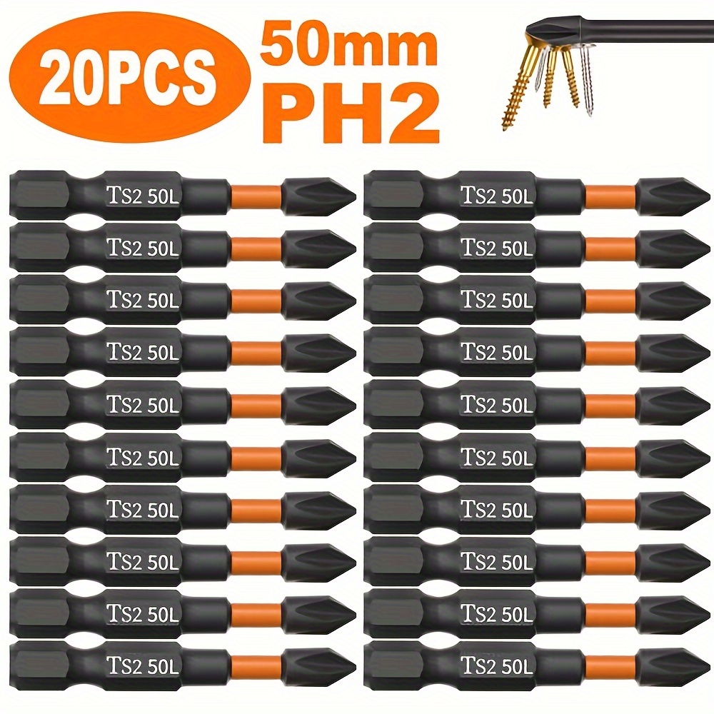 

20x 2'' Ph2 Duty Bit Set