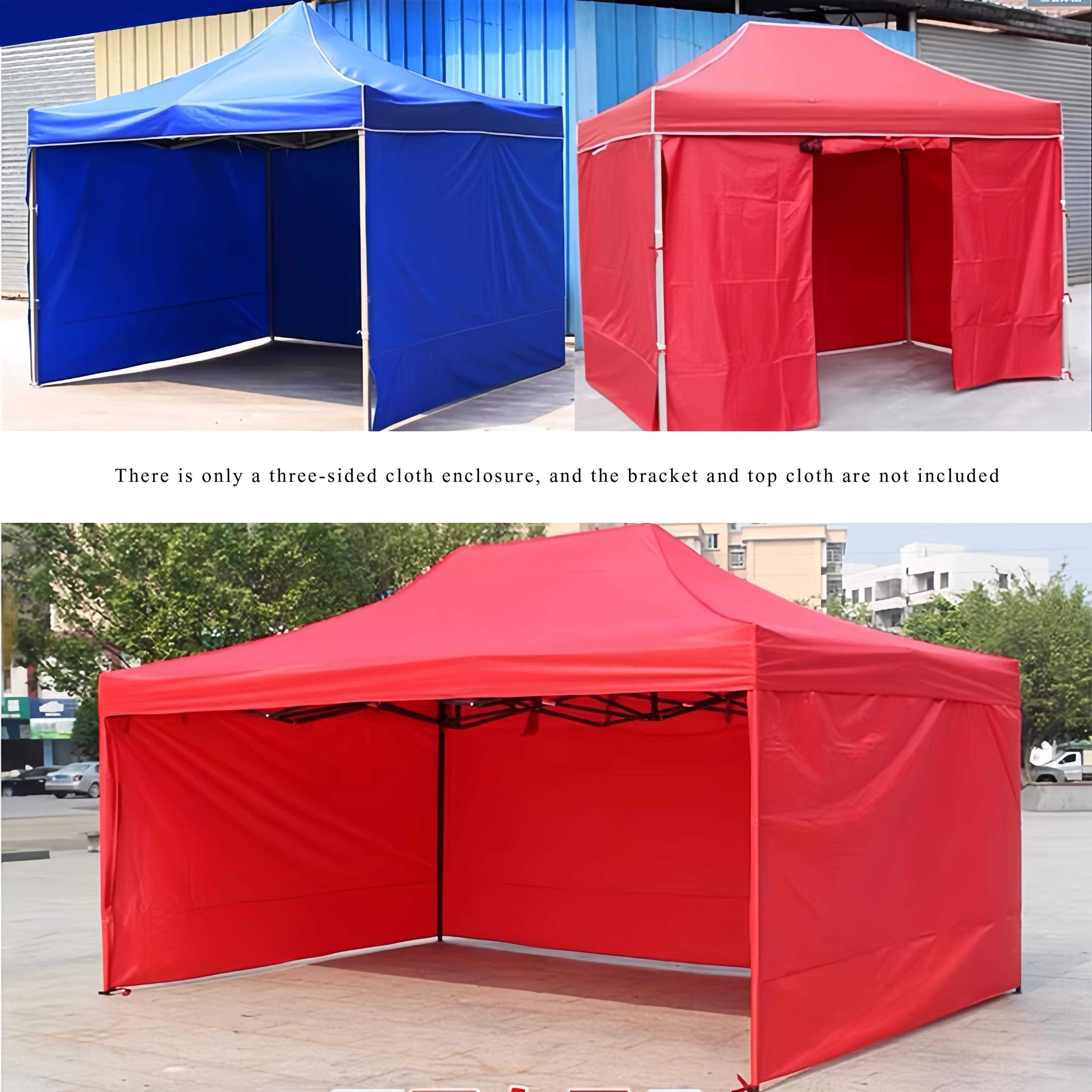 

Red Shade Cloth For Camping - Polyester For Stalls, , And , 195cm X 300cm ( And Top Not Included) - 1pc