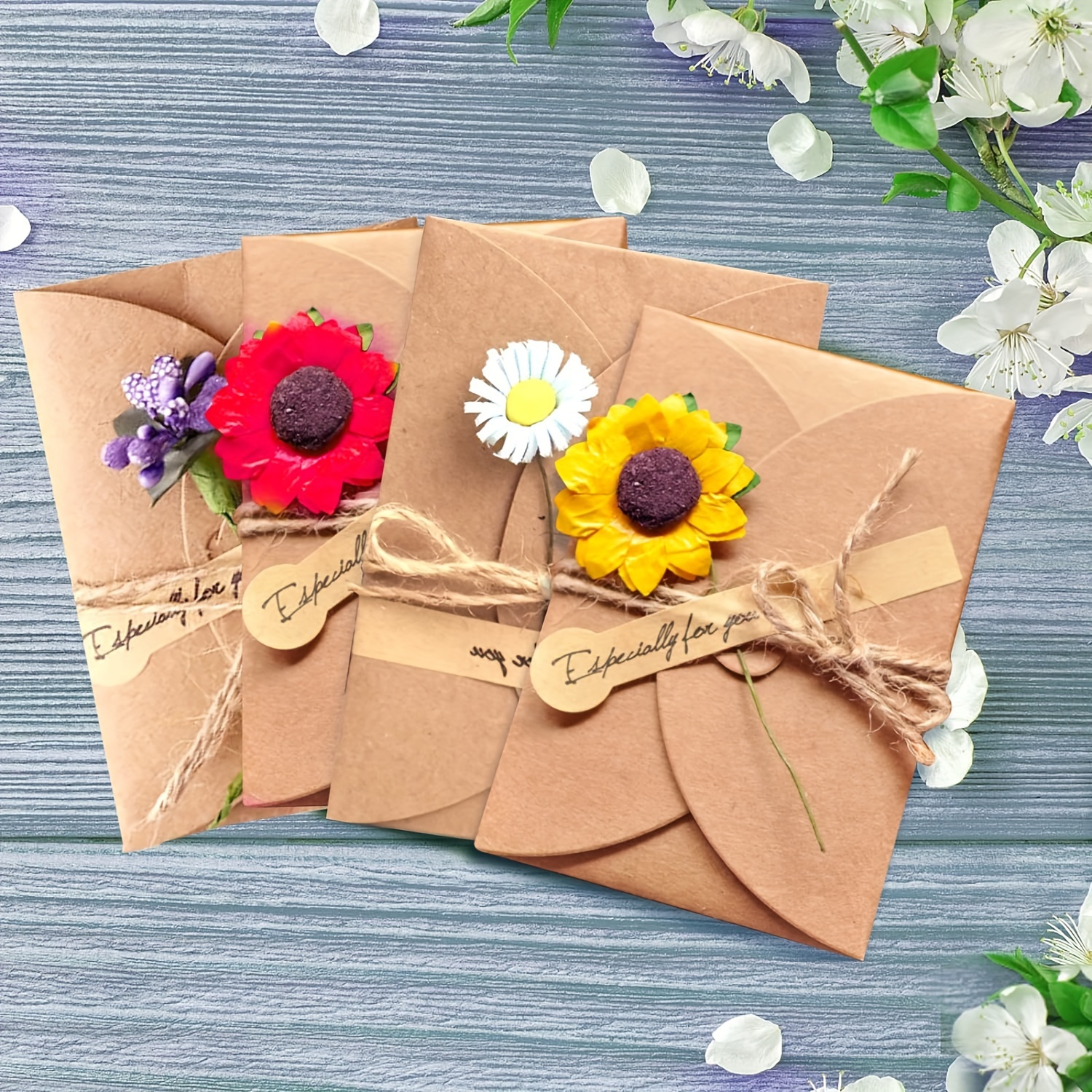 25 Mini Enveloppes Vintage Coeur Kraft + Cartes Vierges - Petites Enveloppes Avec Sceau Coeur Pour Cadeaux DIY Remerciements Invitations
