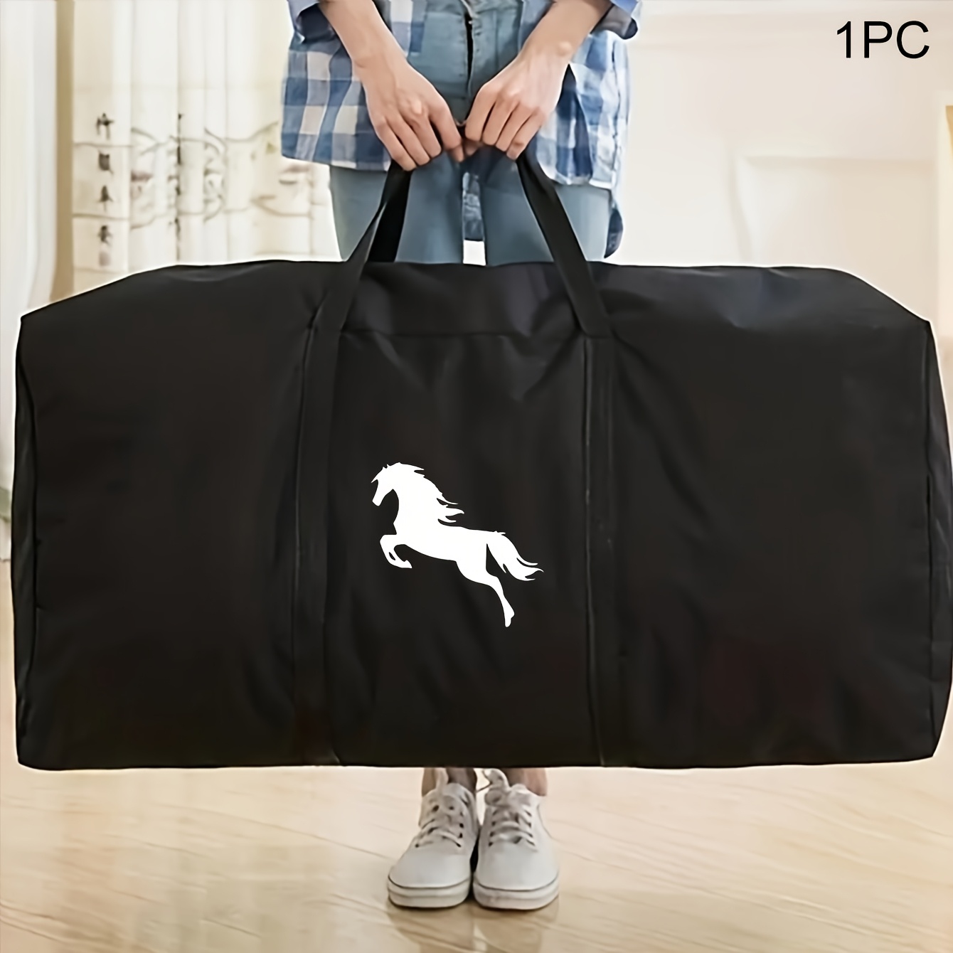Travel Bag, Single Piece, Featuring A With 2 Pattern Options, , Lightweight And Sturdy, Foldable, Spacious, Ideal For Storage While Going Out, Perfect For Outdoor Activities, Travel, And To School