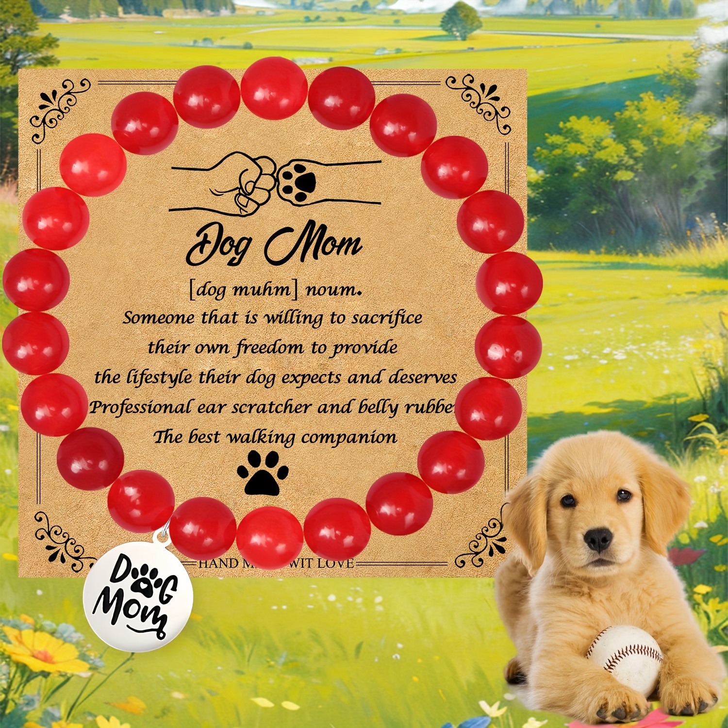 Valentine's Day Natural Stone Bracelet, Everyday Keepsake