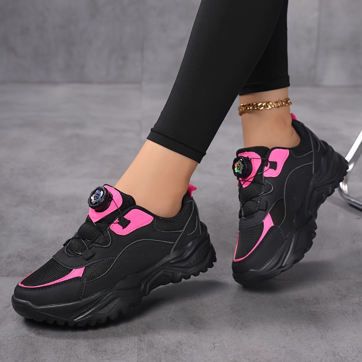 Image of New & Height-increasing Mesh Breathable Running Women's Shoes, Versatile Casual High-value Dad Sneakers For Women, Women Shoes