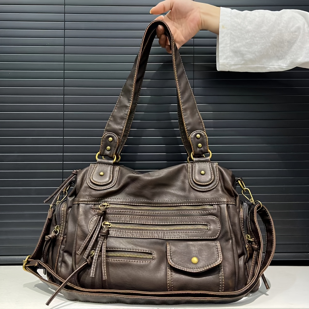Makukke Sac Fourre-Tout En Daim Pour Femme – Grand Cabas Vintage Élégant, Idéal Travail, Voyages, Shopping Et Quotidien