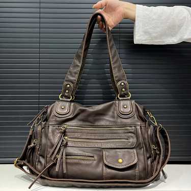 Sac Fourre-tout Vintage Femme Grand Format - 33,5x30 Cm - Papier DuPont Imperméable - Style Y2K, Poches Internes Pratiques