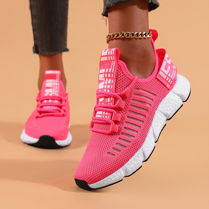 Image of Women's Casual Sports Shoes Lightweight Breathable Running Shoes For Fashion Comfortable Walking Tennis Shoes, Women Shoes, Sneakers