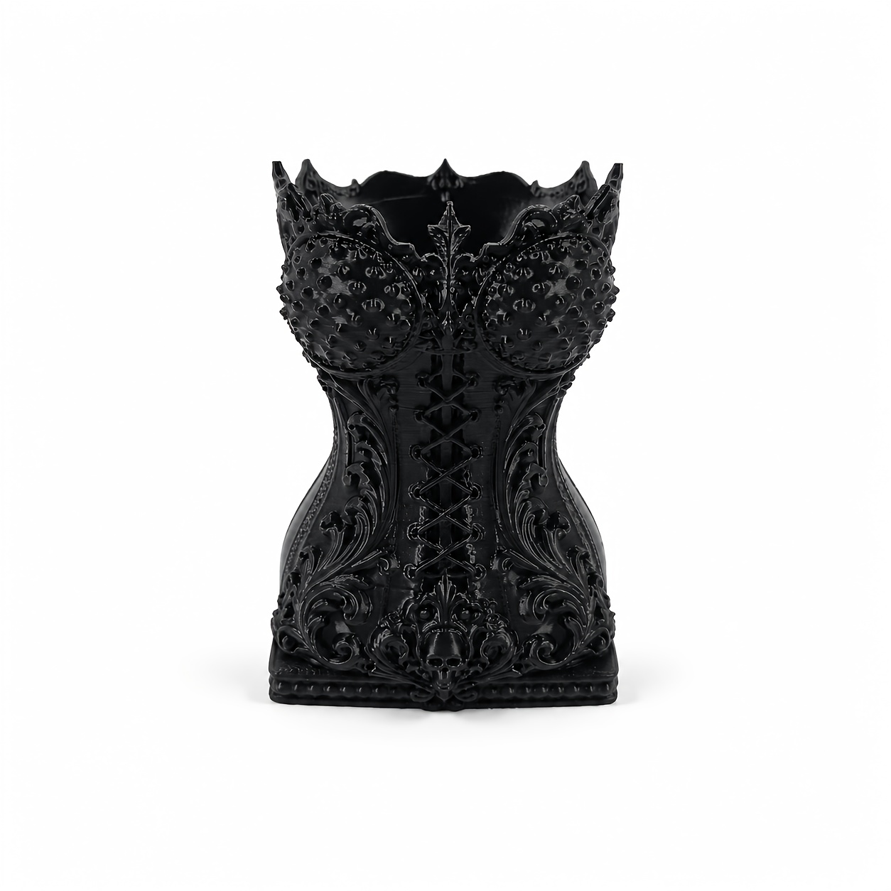 TEMU Gothic-style Pencil And Makeup Brush Holder - A Decorative Desktop Organizer Perfect For Halloween, Christmas, Or Birthday Gifts