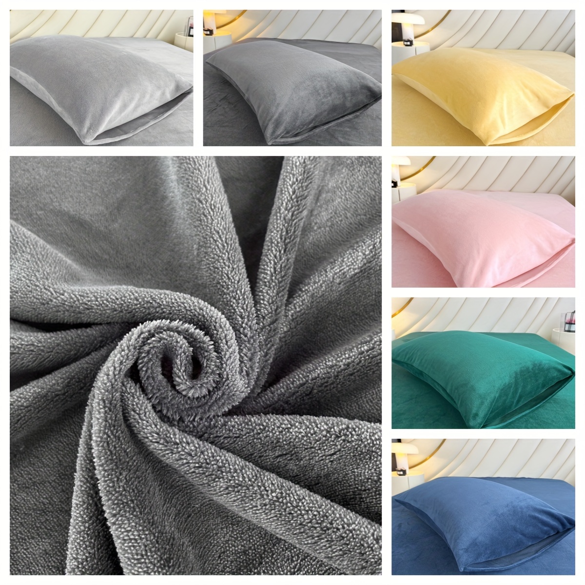 

- 185gsm Fleece Pillowcase - , -, , Decor, Washable - Not Included