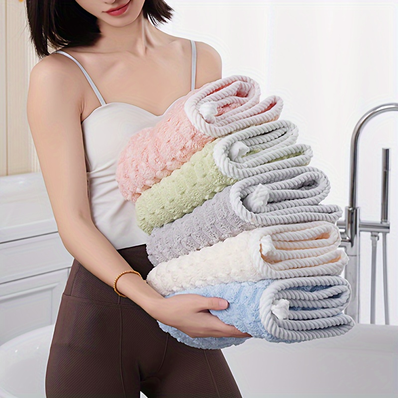 

2pcs Serviettes en Microfibre -Douces - Séchage , Tissage Super Absorbant , Spa, Gym, | Mélange de Inodore