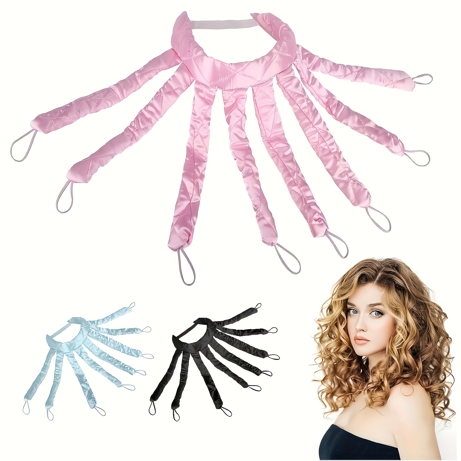 

1pc Octopus-shaped No-heat Hair , Soft Diy Overnight Hair Styling Tool For Long Hair, Curlers For Easy Hairstyles