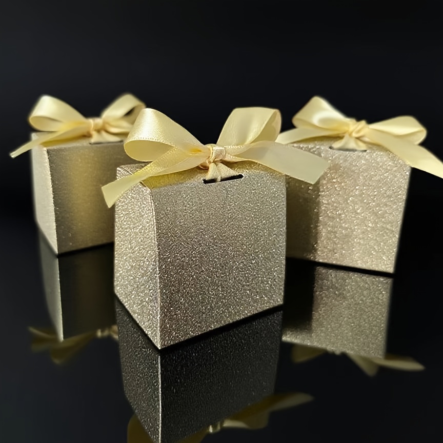 10 Stück Elegante Geschenkboxen Mit Deckel, 26,7x19,8x7,9 Cm, Schwarz Mit Goldrand – Perfekt Für Brautjungfern-Geschenke, Hochzeit & Geburtstag