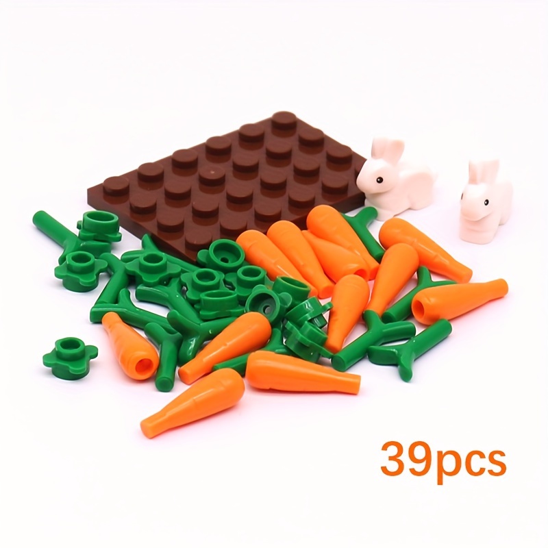 Halloween Pumpkins Patch Carrot Field Building Block Set